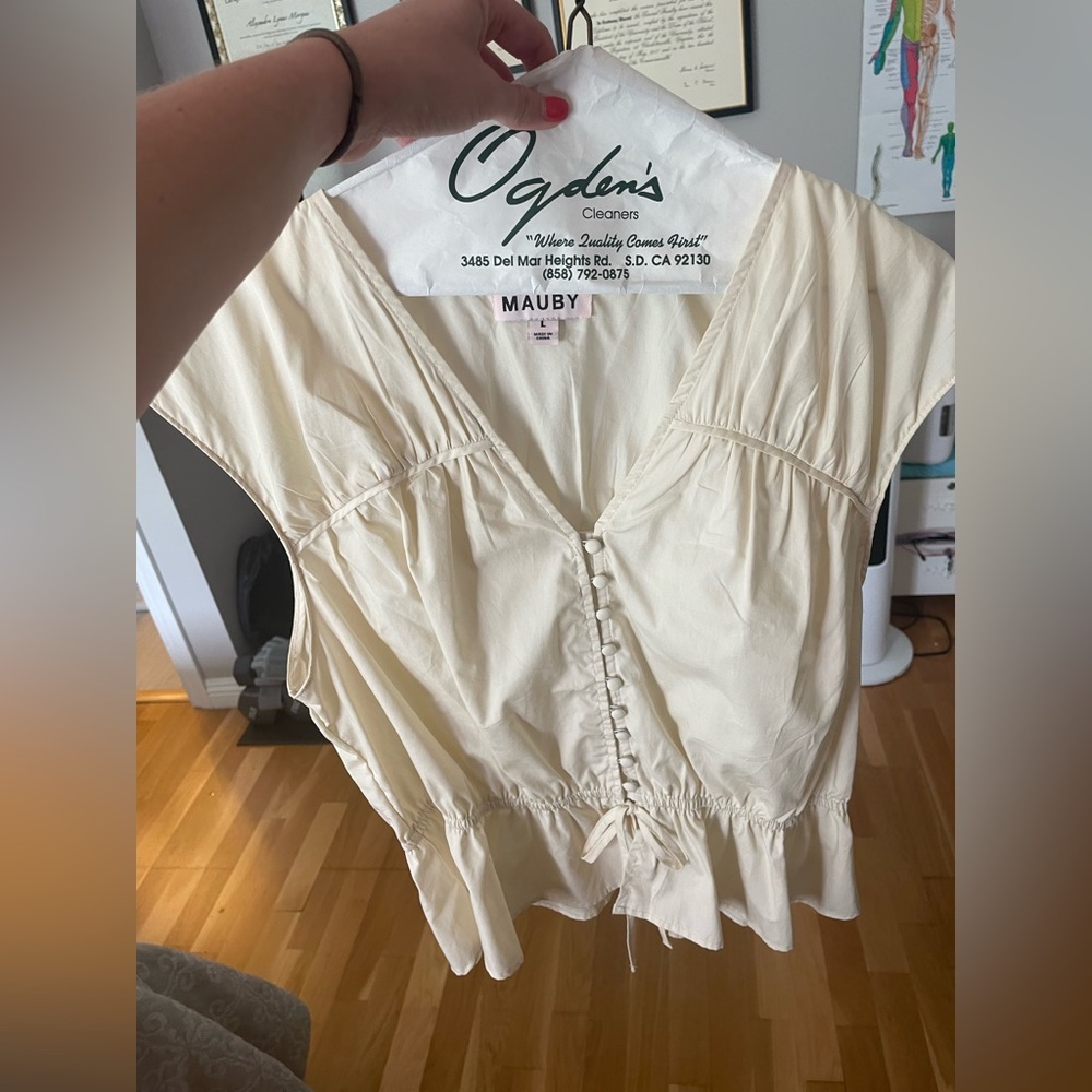 Mauby Size Large Blouse never worn but without tags.